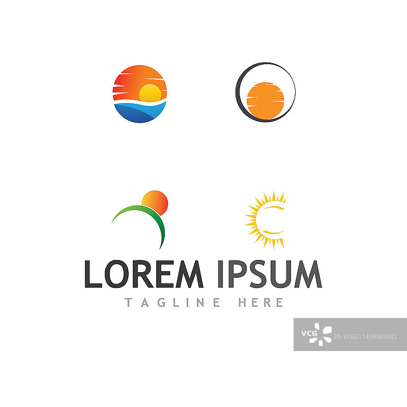 太阳图标标志模板设计图片素材
