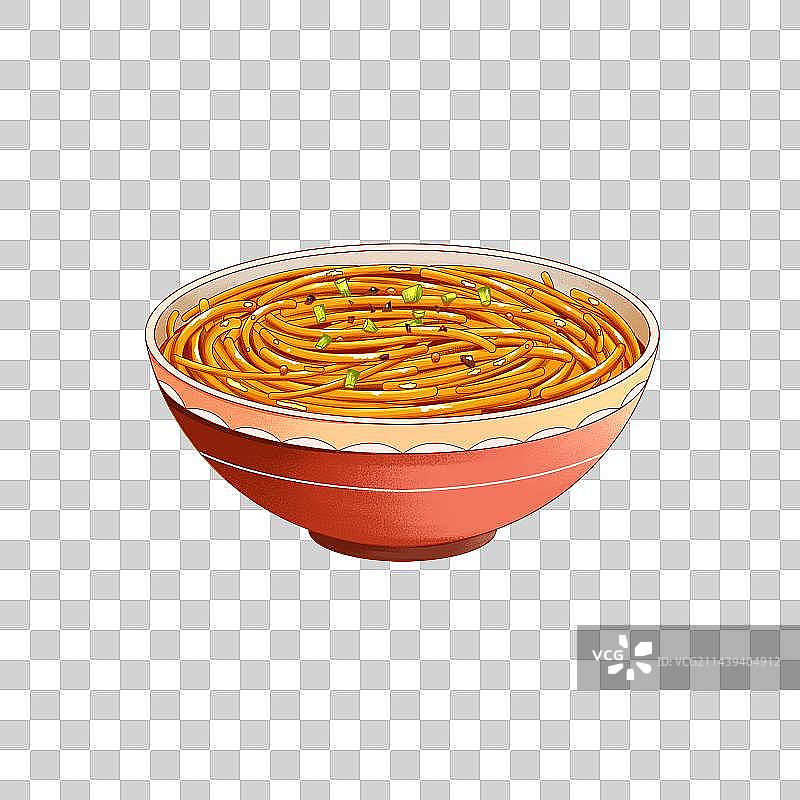 一碗香喷喷的热干面图片素材