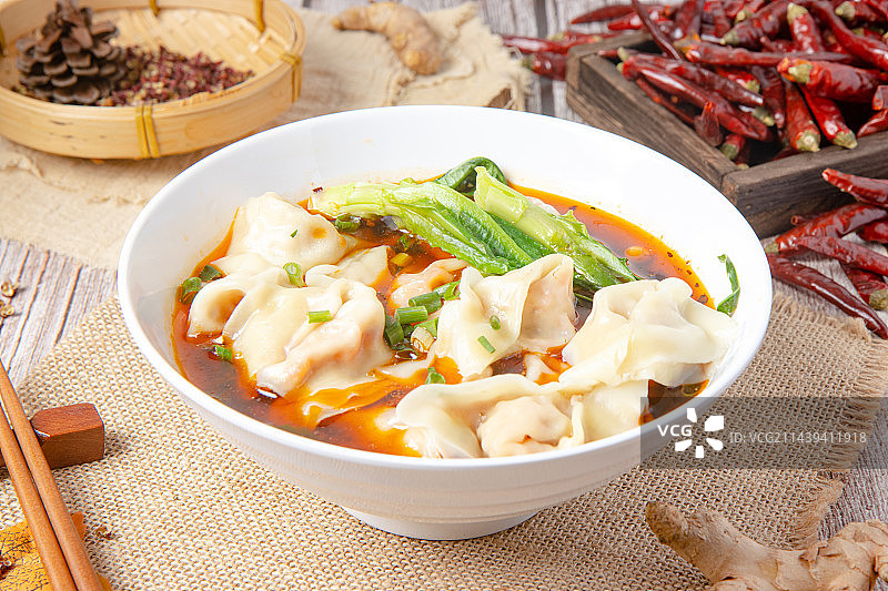 重庆红油抄手图片素材