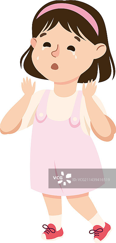 哭泣的受欺负的女孩遭受嘲弄图片素材