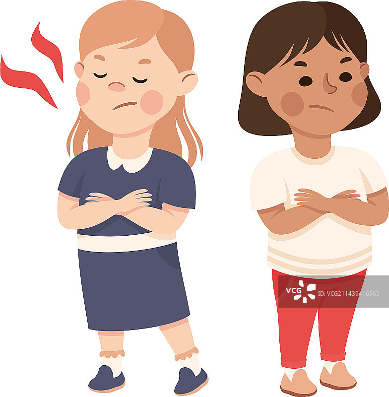 小混混男孩从女孩那里抢甜甜圈图片素材