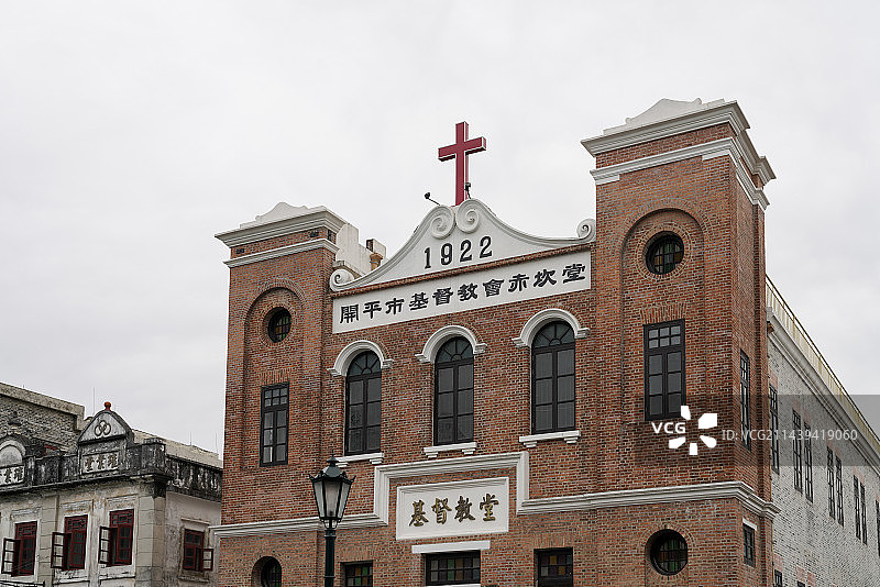 广东省 江门市 开平市 赤坎古镇 基督教堂图片素材