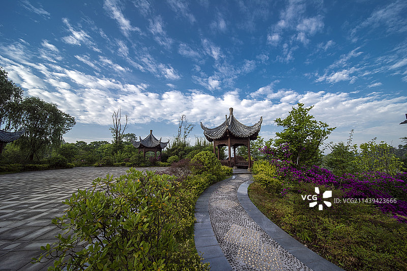 隆昌市古宇湖以及白庙子湿地公园图片素材