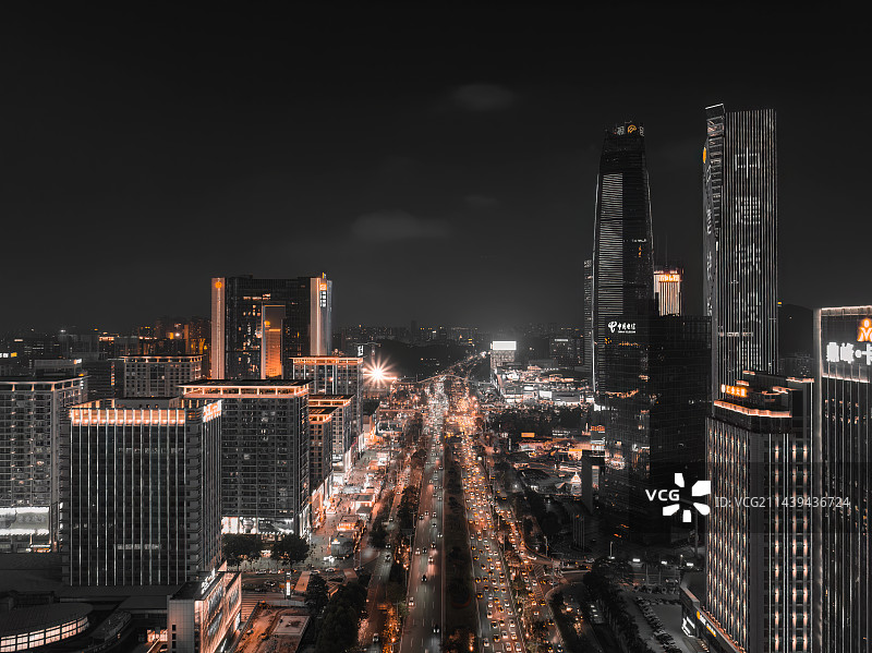 东莞南城夜图片素材