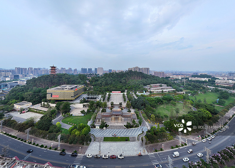 广东省东莞市寮步镇香市文化旅游区航拍图片素材