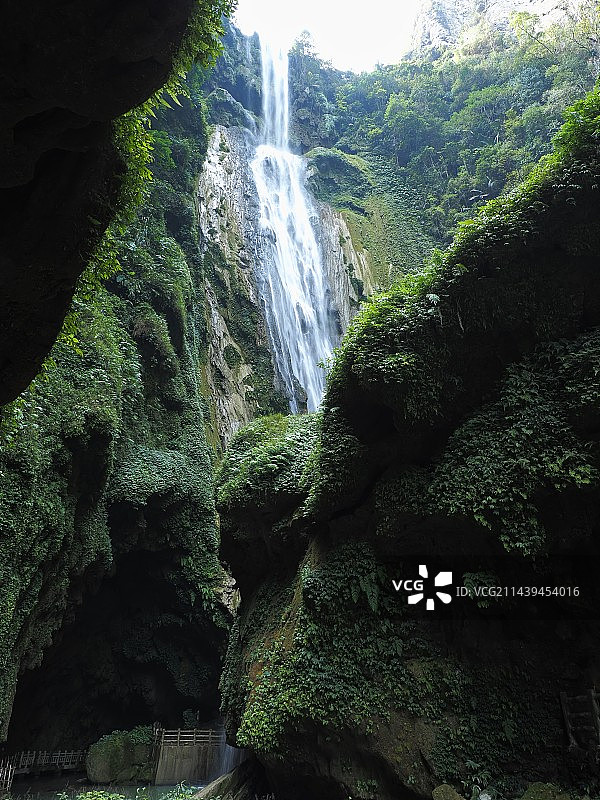通灵大峡谷、通灵大瀑布（枯水期水帘洞可进入）图片素材