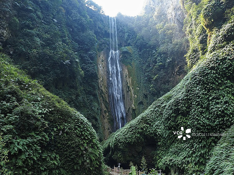 通灵大峡谷、通灵大瀑布（枯水期水帘洞可进入）图片素材