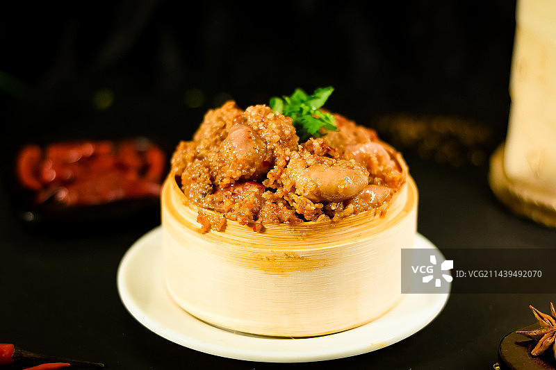 粉蒸肥肠图片素材