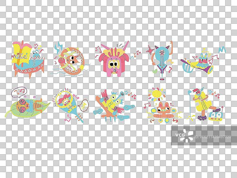 怪兽音乐节图片素材