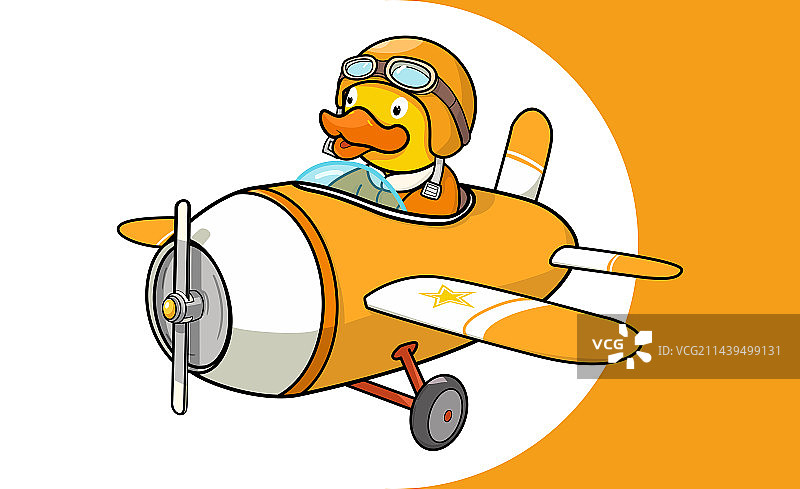飞行员小黄鸭，空军图片素材