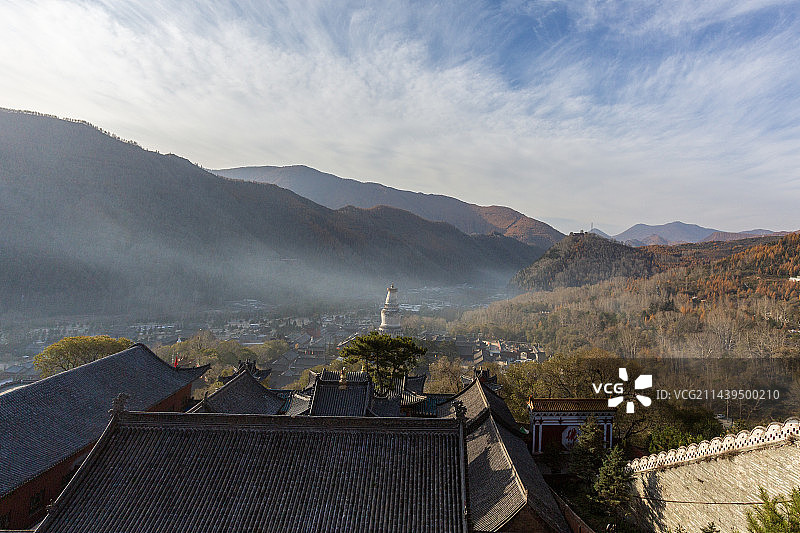五台山的早晨——五台县图片素材