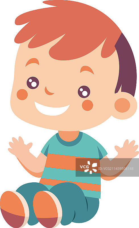 微笑的幼儿玩耍图片素材