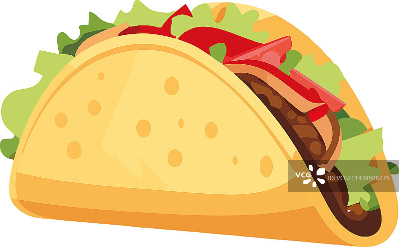 烤牛肉塔可配新鲜番茄沙司图片素材