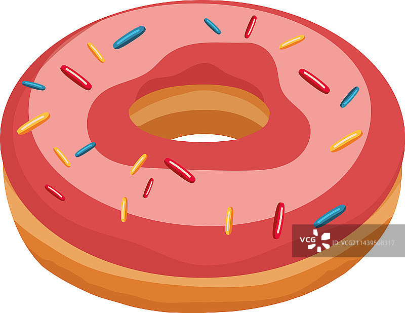 巧克力糖衣和草莓美食甜甜圈图片素材