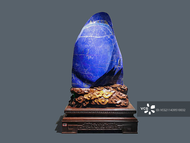 成都自然博物馆成都理工大学博物馆展览的青金石图片素材