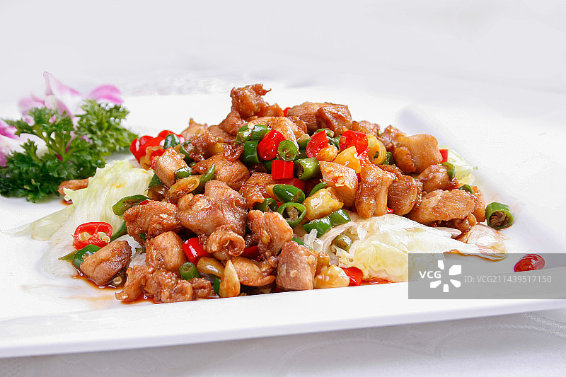 中餐美食-小炒仔鸡图片素材
