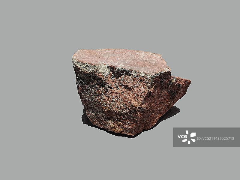 成都自然博物馆成都理工大学博物馆展示的 花岗岩 雅安红图片素材