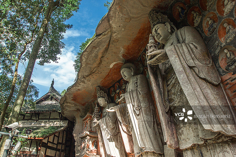 重庆大足石刻 宝顶石刻图片素材