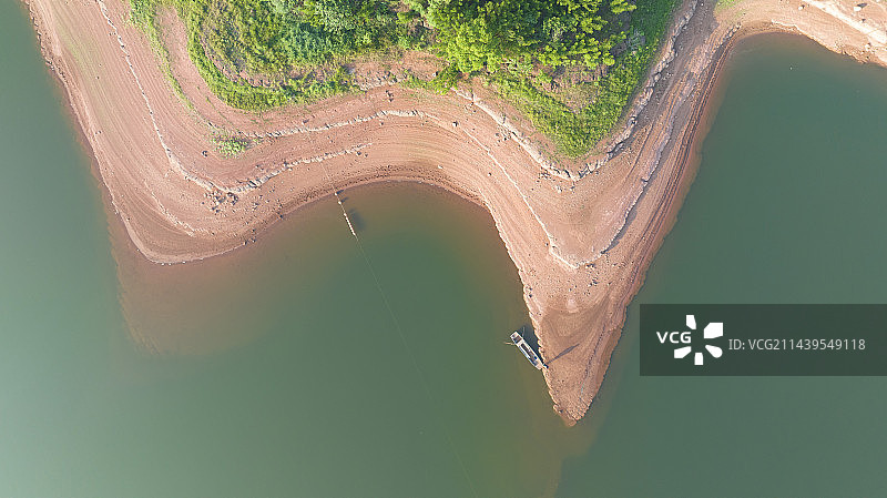 2023年5月28日，四川省眉山市仁寿黑龙滩水库库区岛屿风景。图片素材