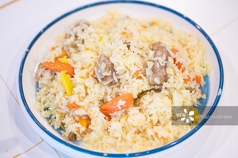 新疆手抓饭 手抓羊肉 清真图片素材