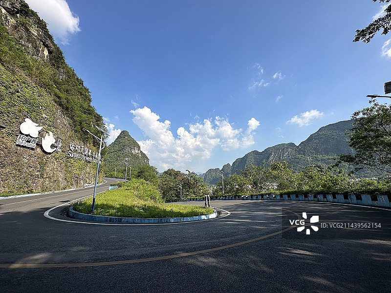 环广西公路自行车赛马山赛道图片素材