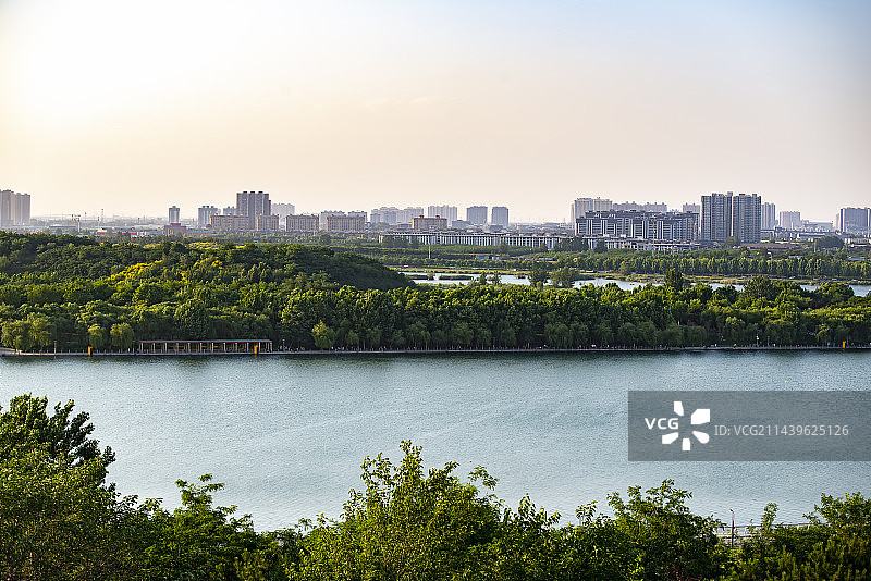 正定滹沱河风光图片素材
