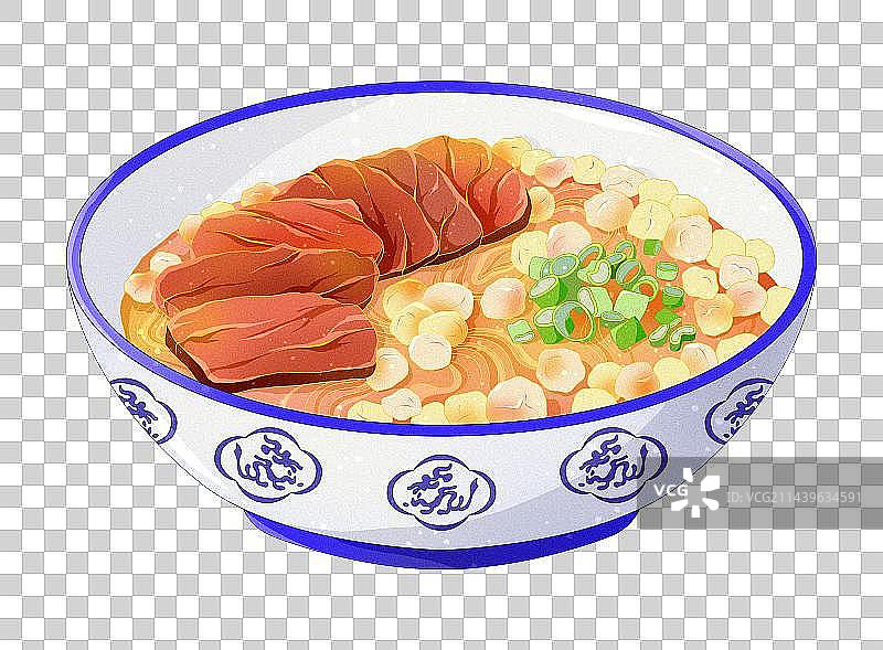 中国风西安美食小吃羊肉泡馍图片素材