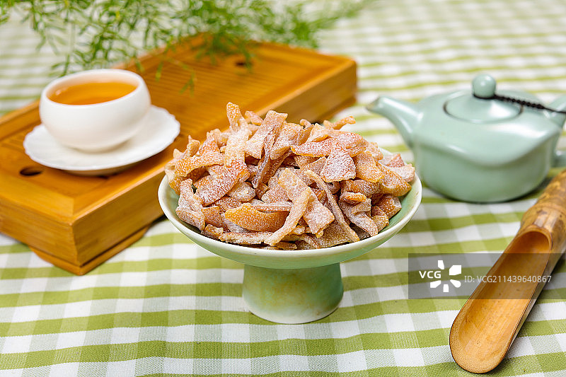 特色蜜饯小吃陈皮干图片素材