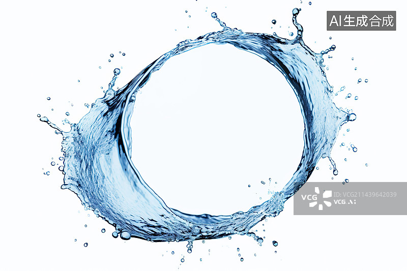 【AI数字艺术】溅起的水花图片素材