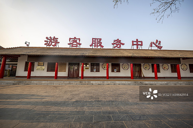 河南省安阳市殷墟宫殿宗庙遗址：游客服务中心图片素材