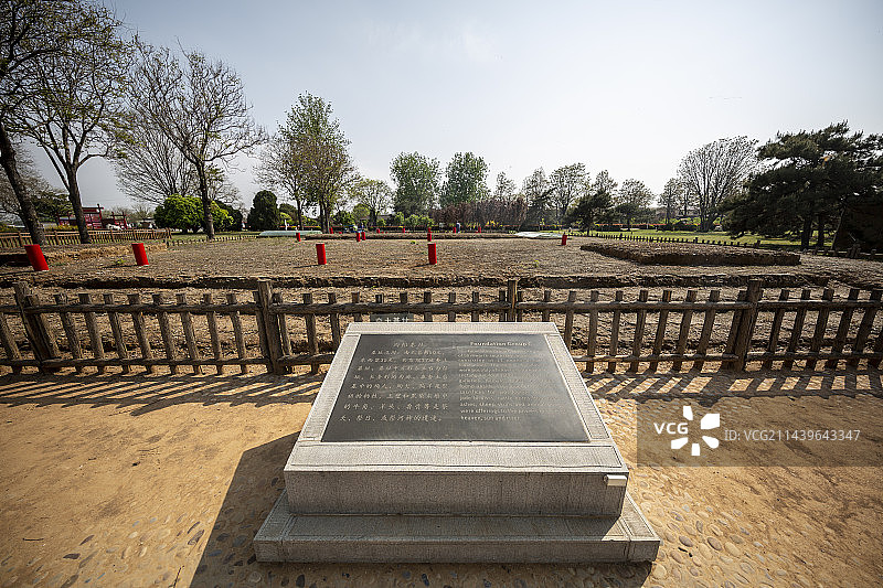 河南省安阳市殷墟宫殿宗庙遗址：丙组基址图片素材