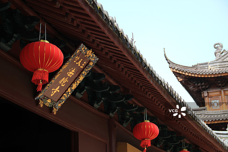 杭州法镜寺门口 中国寺庙门匾图片素材