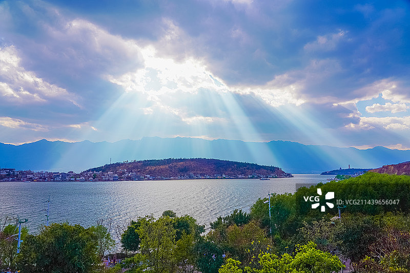 金梭岛大理风光图片素材