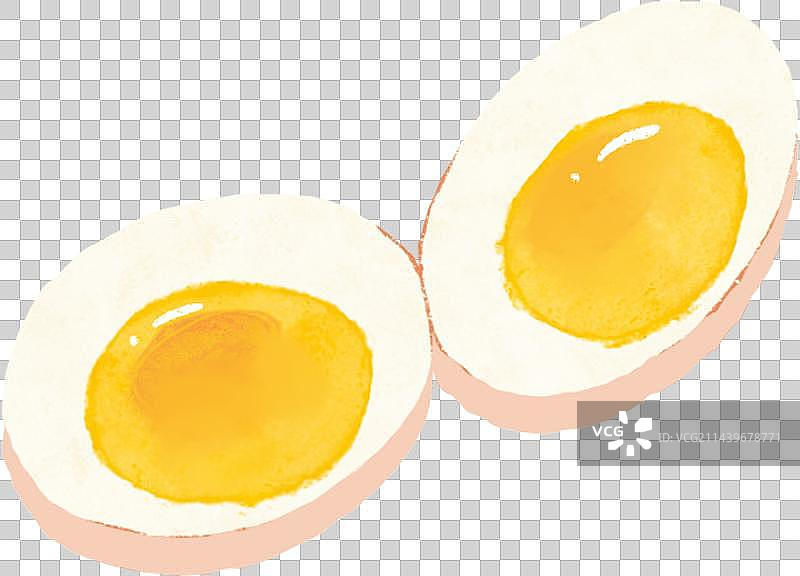 两个切开的鸡蛋免抠元素图片素材