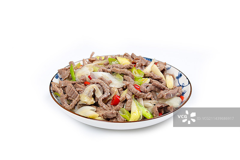 美味家常菜大葱炒牛肉丝图片素材