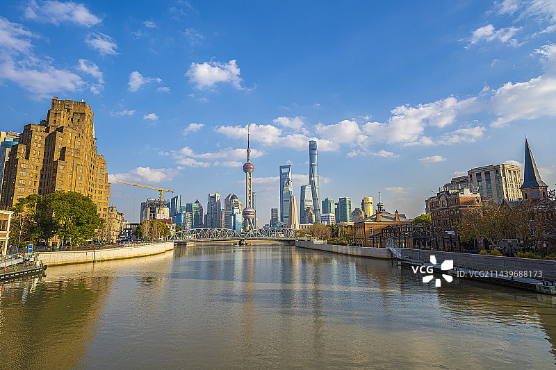 上海乍浦路桥风景图片素材