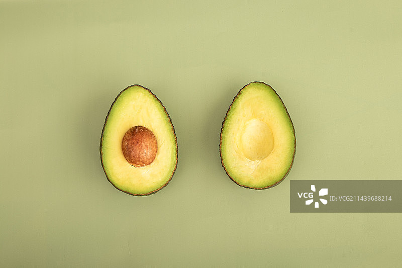 牛油果切面图片素材