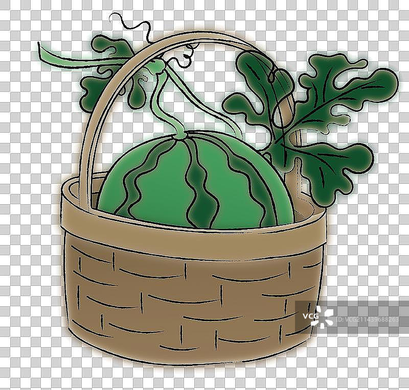 水墨小品水果配图图片素材