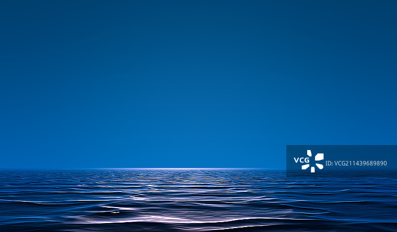 星空大海蓝色科技未来背景图，蓝色背景图片素材