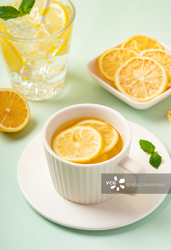 冻干柠檬片图片素材