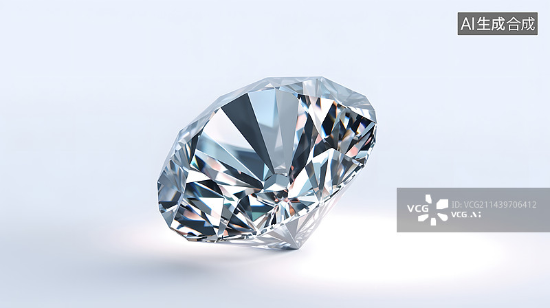 【AI数字艺术】3D钻石宝石元素图片素材