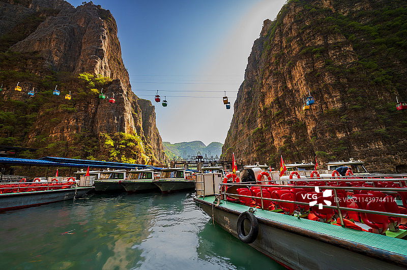 龙庆峡游船码头图片素材