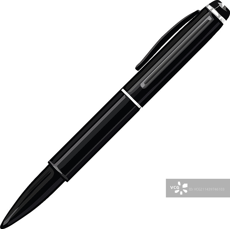 锋利的金属圆珠笔图片素材