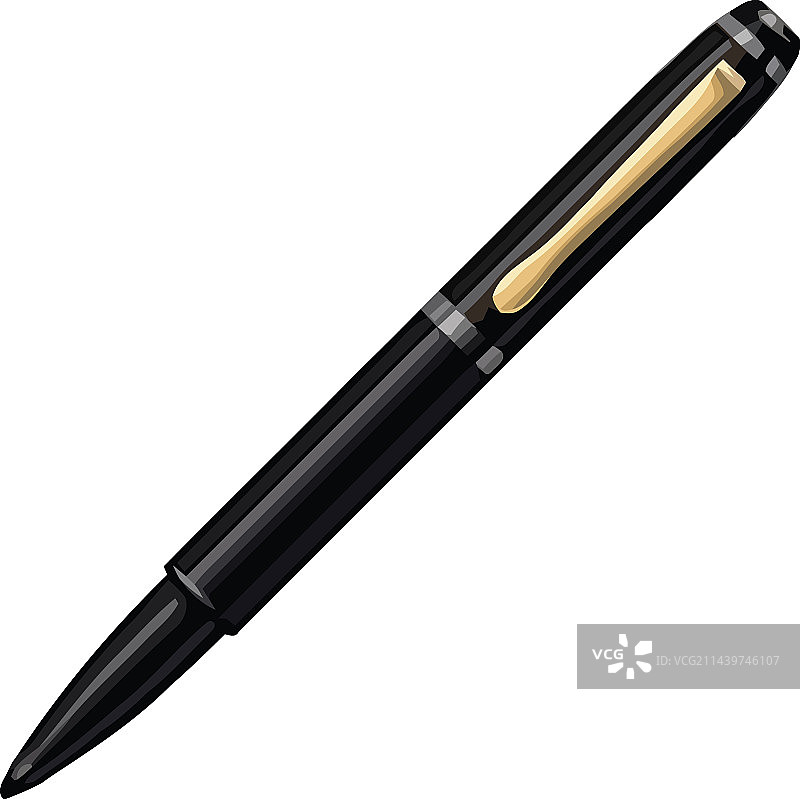 黑色圆珠笔设计图片素材