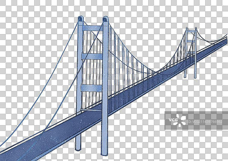 香港建筑景点青马大桥元素图片素材