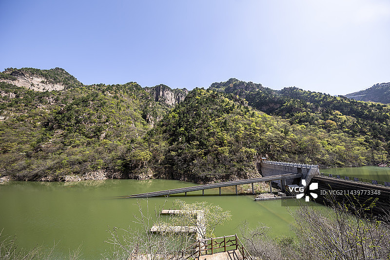 河南省三门峡市渑池县仰韶仙门山旅游景区山水风光图片素材