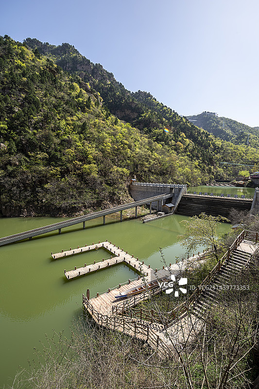 河南省三门峡市渑池县仰韶仙门山旅游景区山水风光图片素材