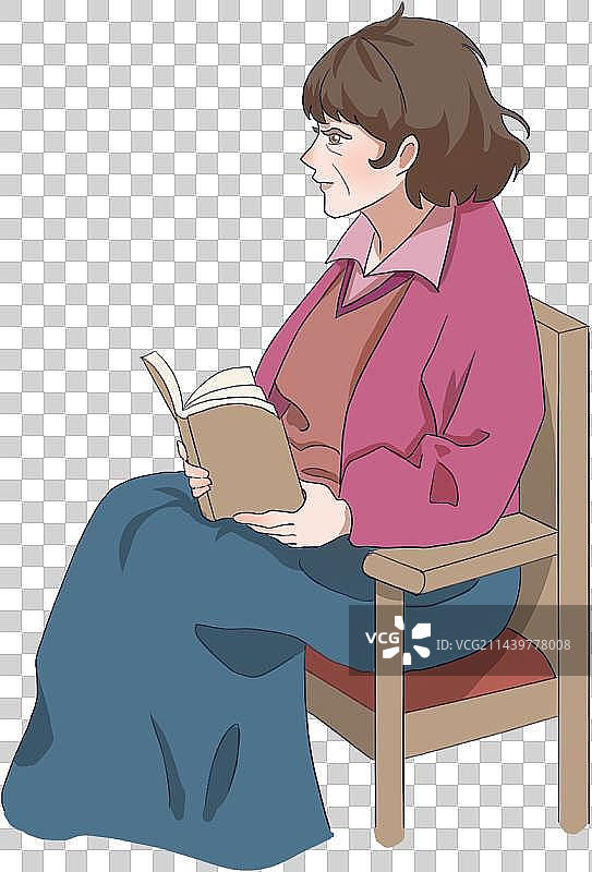 学习中年女人读书学习图片素材