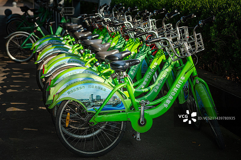 公共自行车图片素材