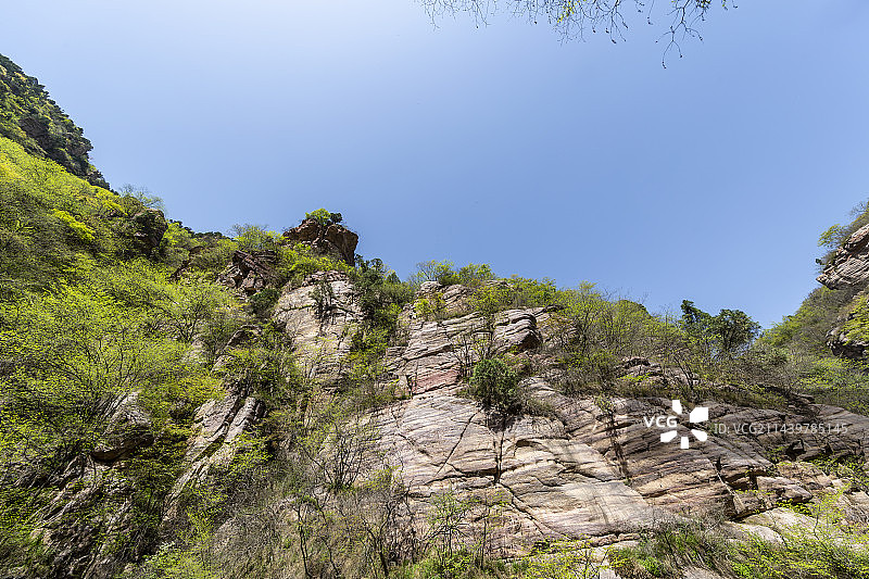 河南省三门峡市渑池县仰韶仙门山旅游景区：翠屏谷图片素材